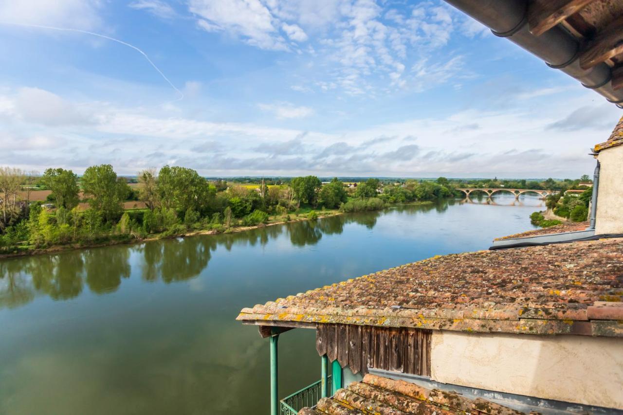 Hotel Restaurant Cote Garonne Le Balcon Des Dames - Tonneins Fauillet Marmande - Vue Panoramique Bord De Garonne Chambres Climatisees Ngoại thất bức ảnh