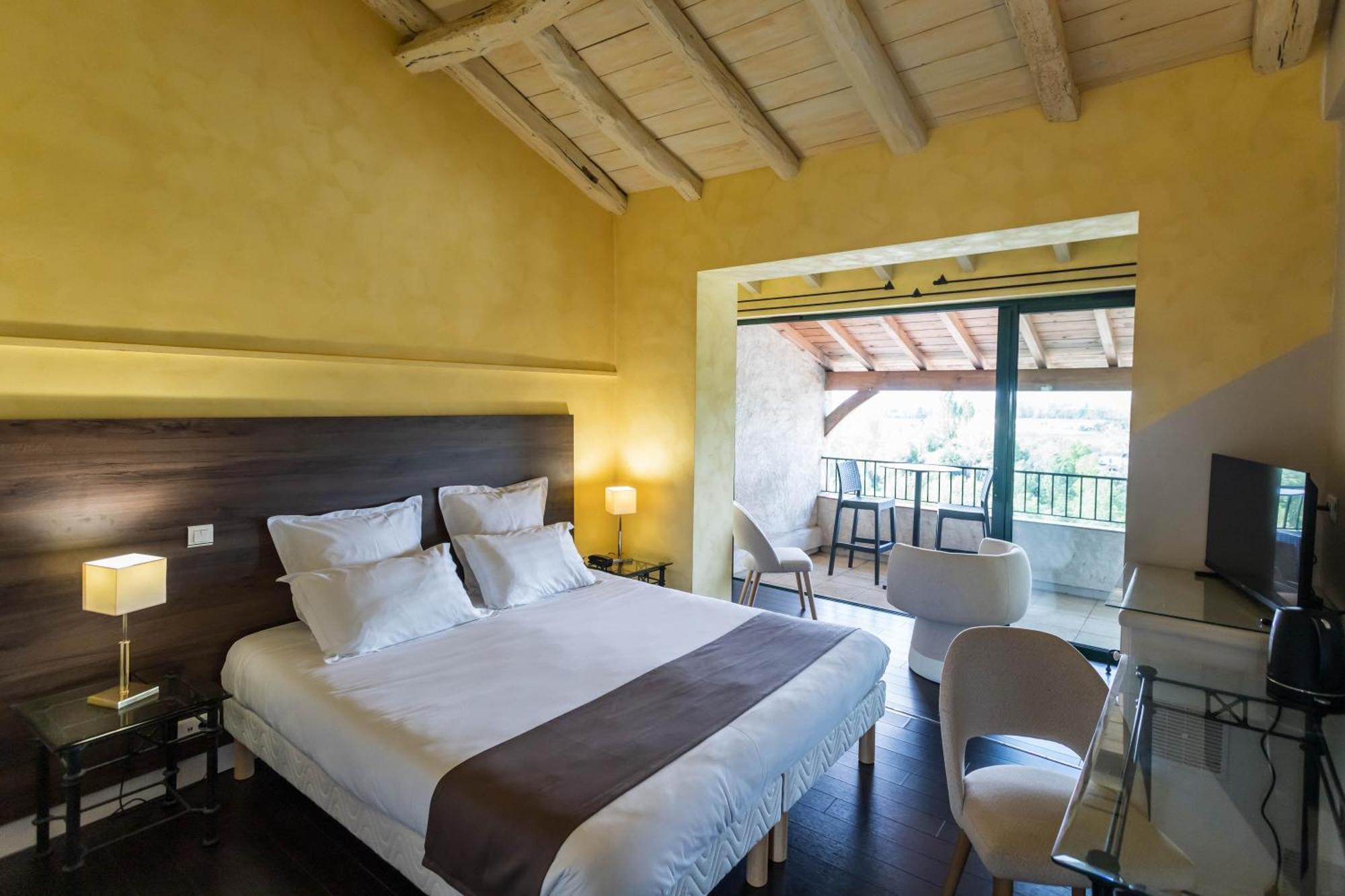 Hotel Restaurant Cote Garonne Le Balcon Des Dames - Tonneins Fauillet Marmande - Vue Panoramique Bord De Garonne Chambres Climatisees Ngoại thất bức ảnh